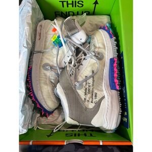 Nike Off-White X Air Force 1 Mid 'White' DO6290-100- Virgil Men's size 7.5